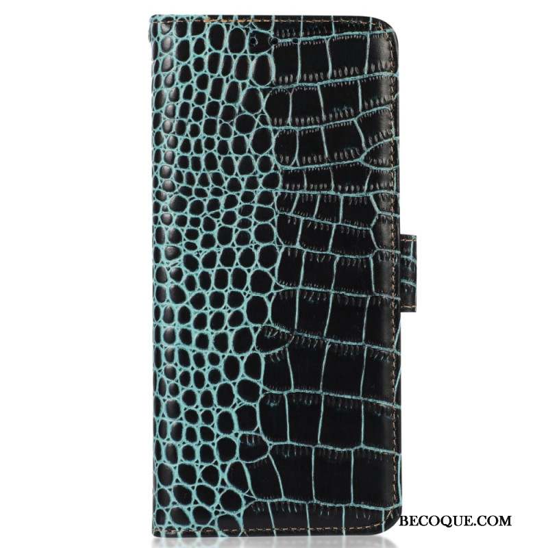 Housse Xiaomi 14 Ultra Texture Crocodile Blocage RFID