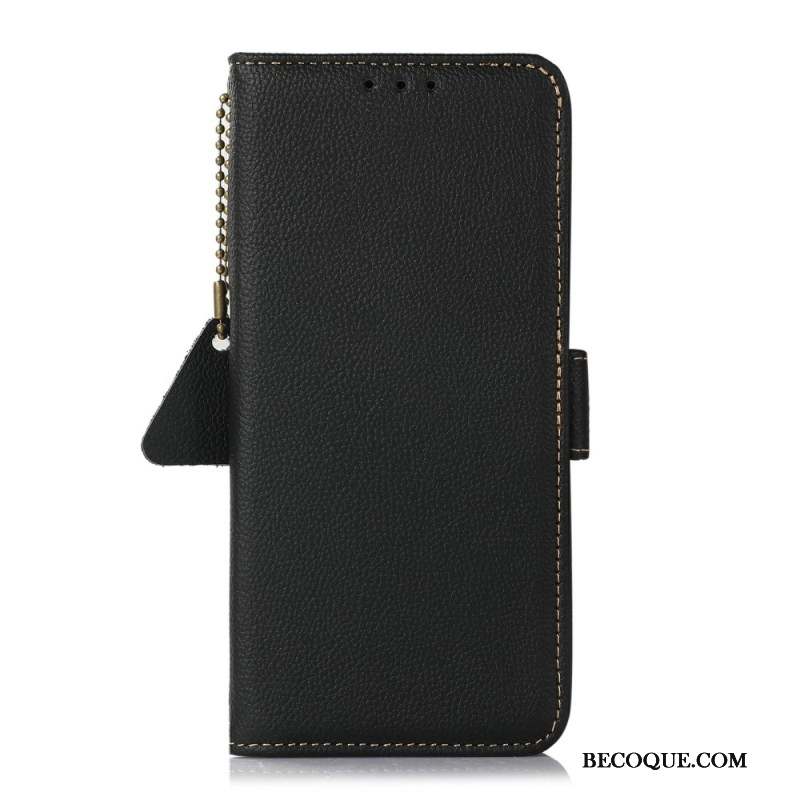 Housse Xiaomi 14T Blocage RFID Cuir Véritable