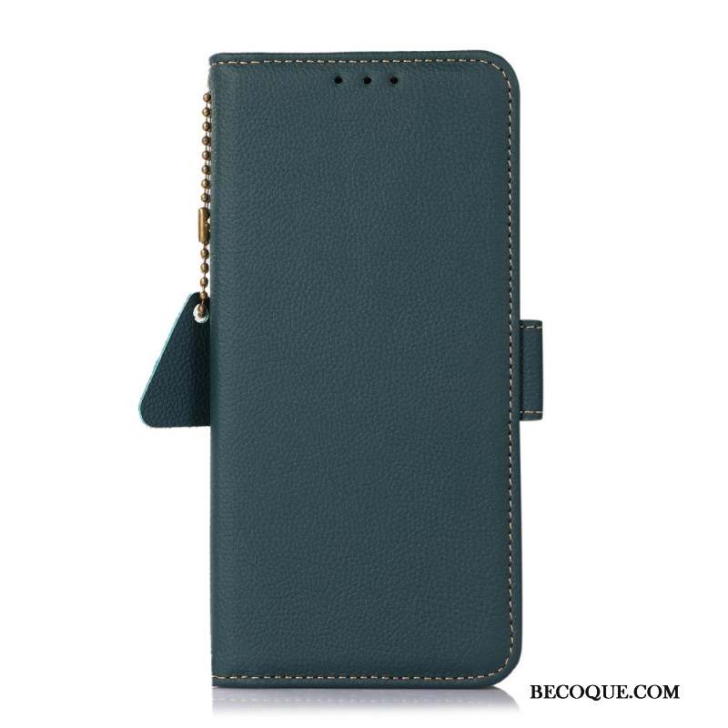 Housse Xiaomi 14T Blocage RFID Cuir Véritable