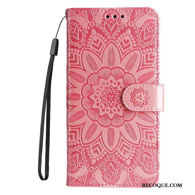 Housse Xiaomi 14T Pro Motif Mandala à Lanière