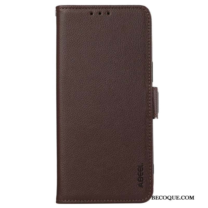 Housse Xiaomi 14T Pro Texture Cuir et Protection RFID ABEEL