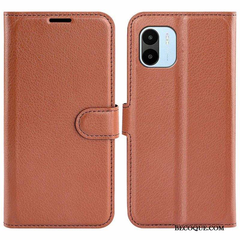 Housse Xiaomi Redmi A1 Classique Effet Cuir Litchi