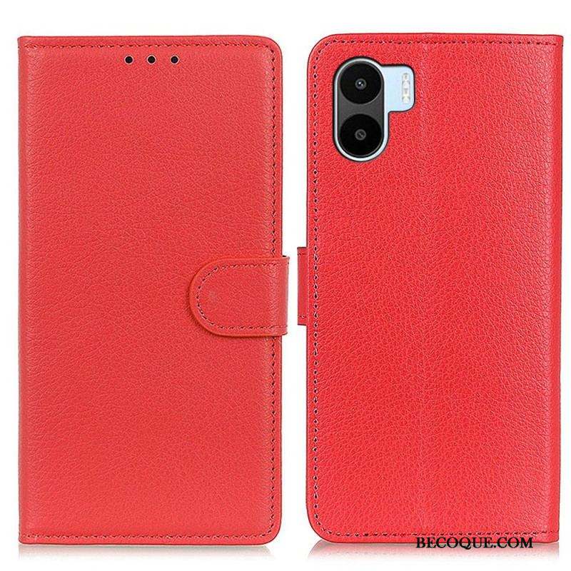 Housse Xiaomi Redmi A1 Simili Cuir Litchi