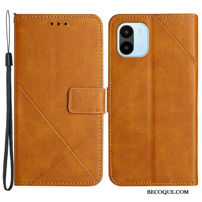 Housse Xiaomi Redmi A1 Style Cuir Géo X Design