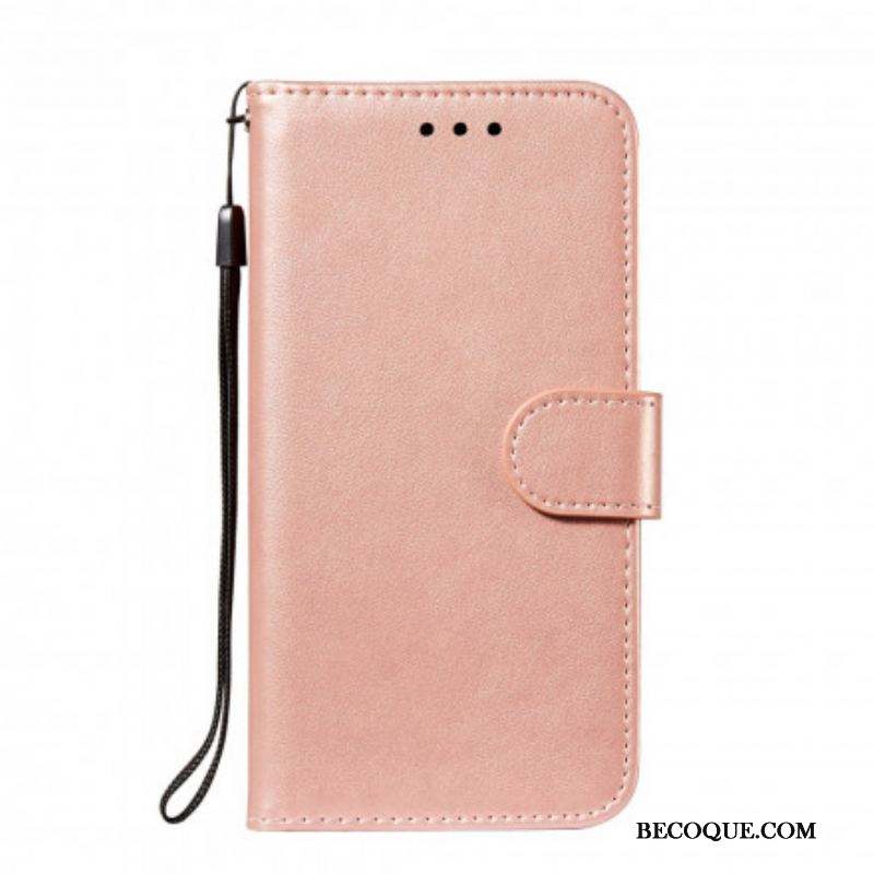 Housse Xiaomi Redmi Note 10/10S/Poco M5s Style Cuir Monochrome