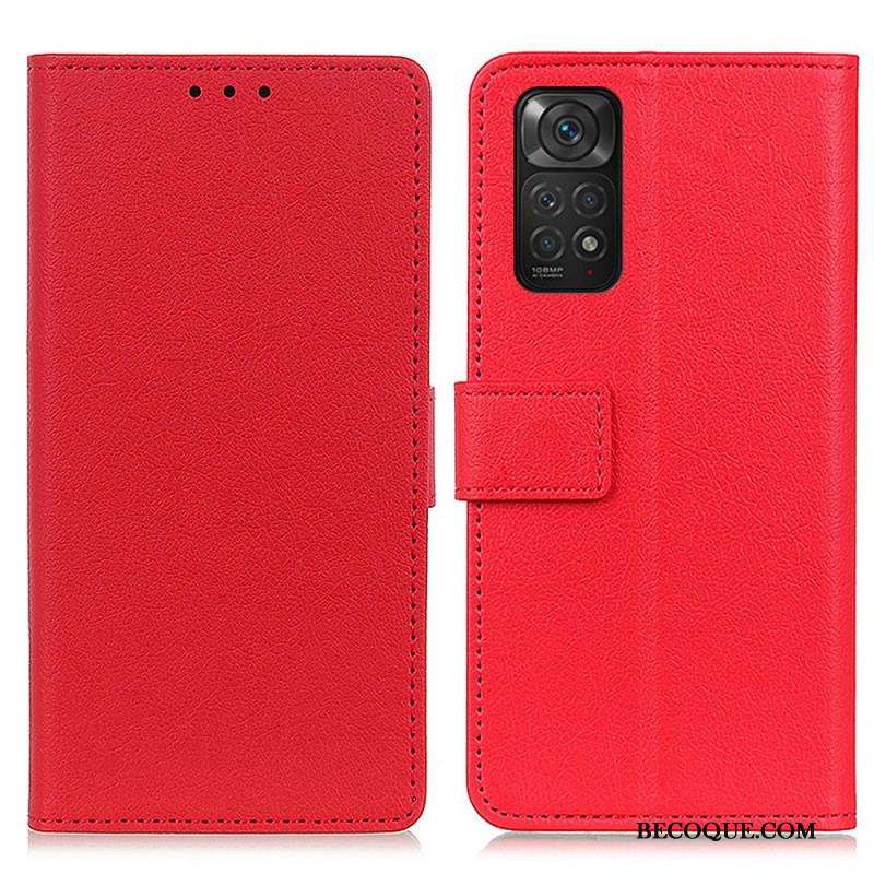 Housse Xiaomi Redmi Note 11 / 11s Simili Cuir Litchi Premium