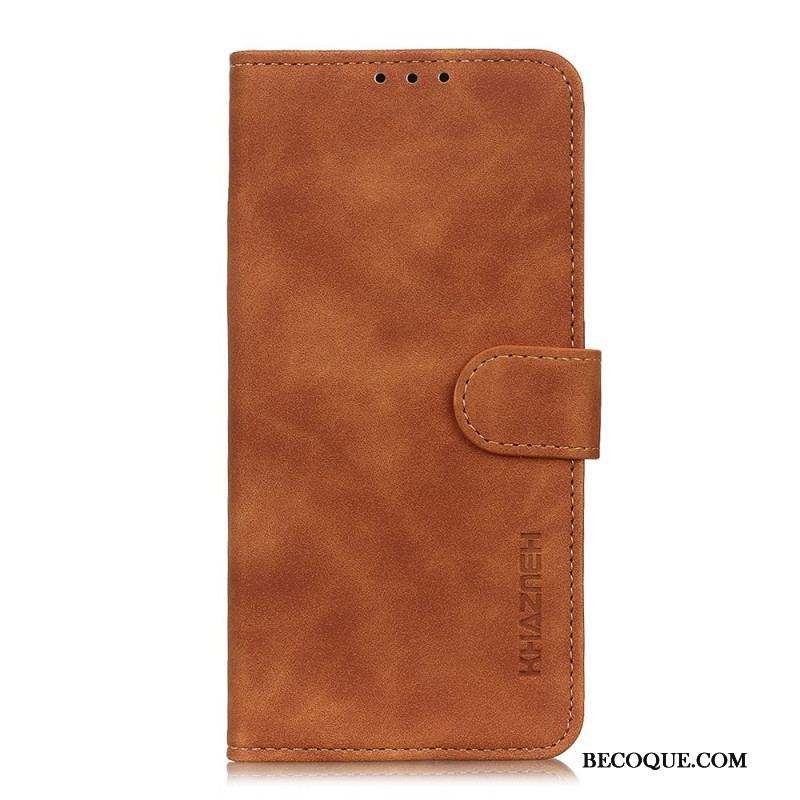 Housse Xiaomi Redmi Note 11 Pro / Note 11 Pro 5G Effet Cuir Vintage KHAZNEH