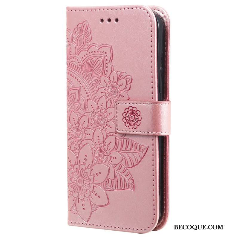 Housse Xiaomi Redmi Note 13 4G Style Floral à Lanière