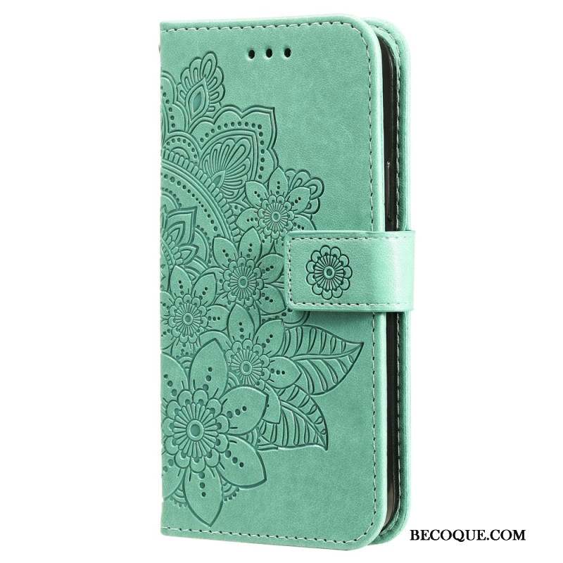 Housse Xiaomi Redmi Note 13 4G Style Floral à Lanière