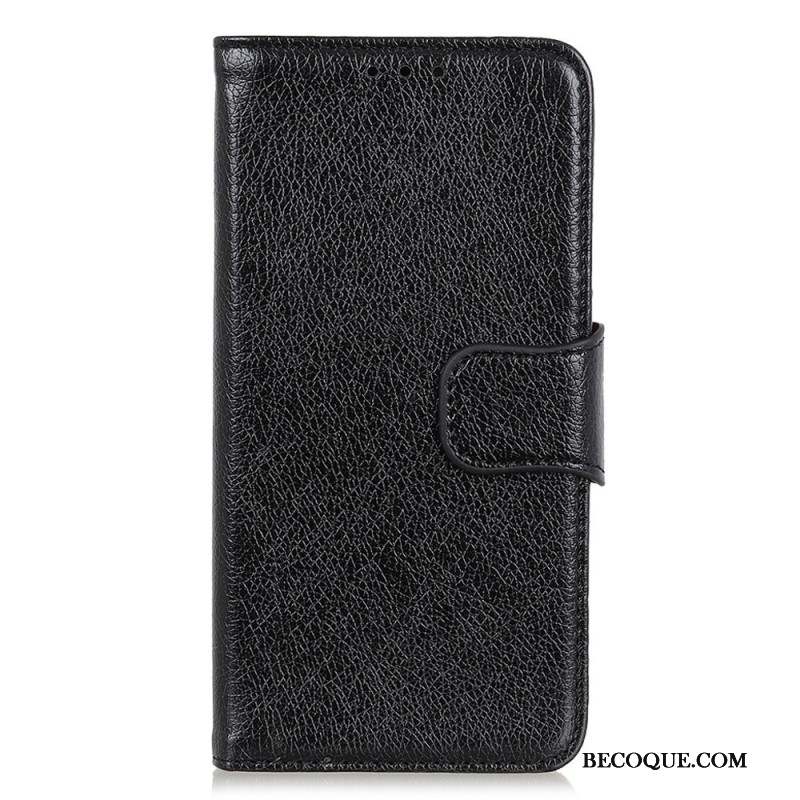 Housse Xiaomi Redmi Note 13 5G Cuir Fendu Texture Nappa