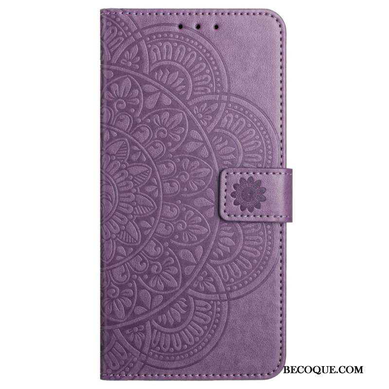 Housse Xiaomi Redmi Note 13 5G Impression Mandala avec Lanière