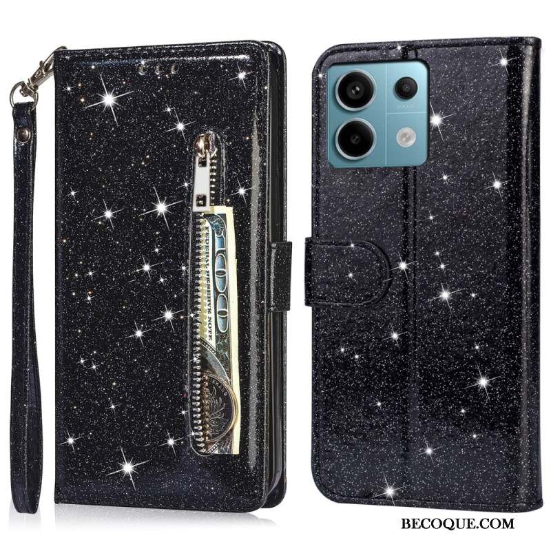 Housse Xiaomi Redmi Note 13 5G Pochette Frontale Paillettes