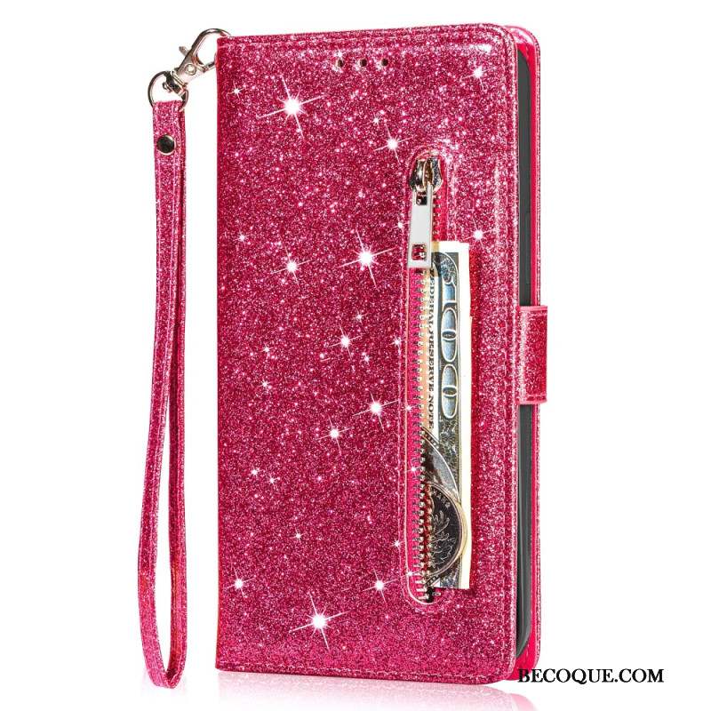 Housse Xiaomi Redmi Note 13 5G Pochette Frontale Paillettes