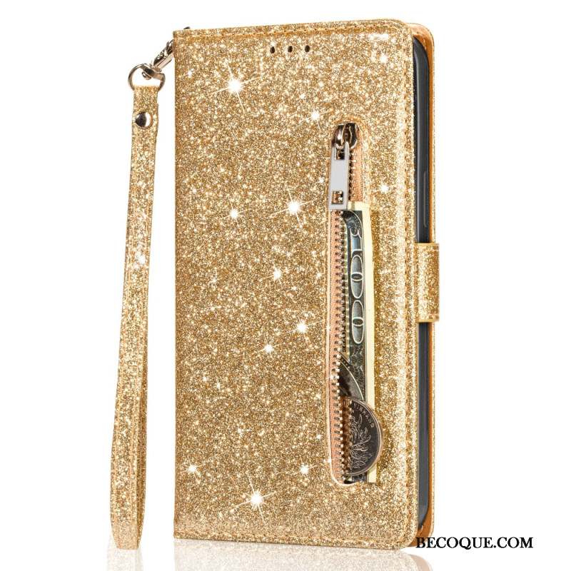 Housse Xiaomi Redmi Note 13 5G Pochette Frontale Paillettes