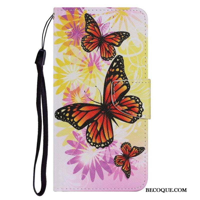 Housse iPhone 13 Pro Papillons et Fleurs d'Été