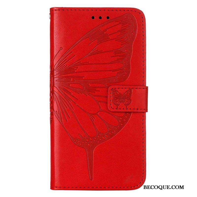 Housse iPhone 14 Pro Max Papillon Baroque à Lanière