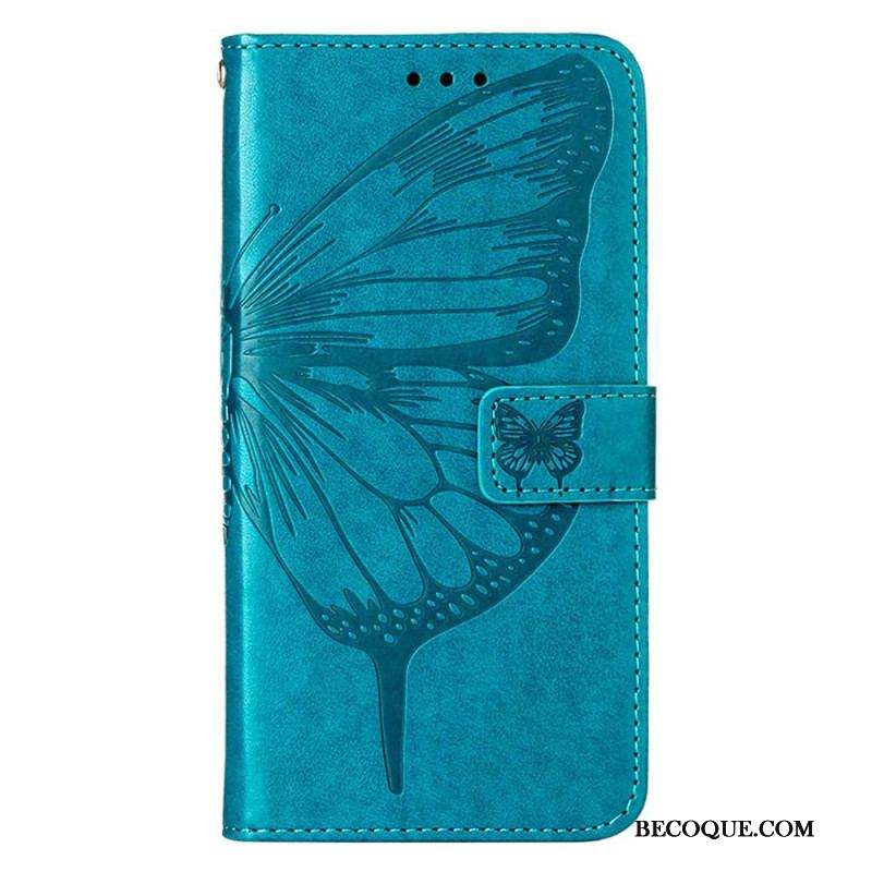 Housse iPhone 14 Pro Max Papillon Baroque à Lanière