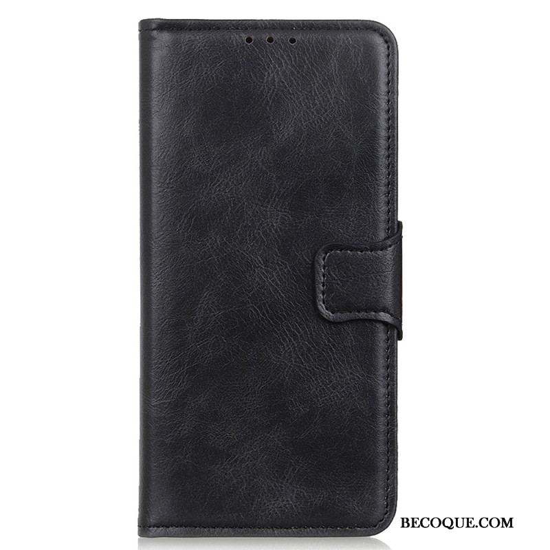 Housse iPhone 14 Style Cuir Fermoir Réversible