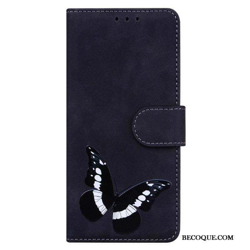 Housse iPhone 15 Plus Simili Cuir Papillon