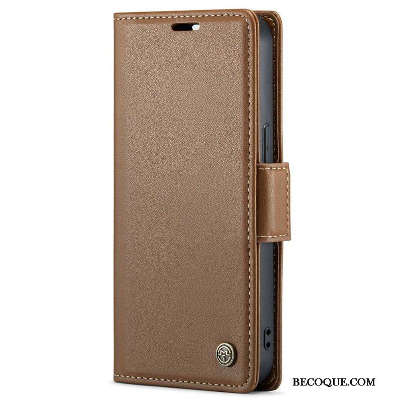 Housse iPhone 15 Plus Style Cuir CASEME