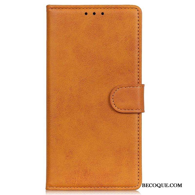 Housse iPhone 15 Simili Cuir Mat