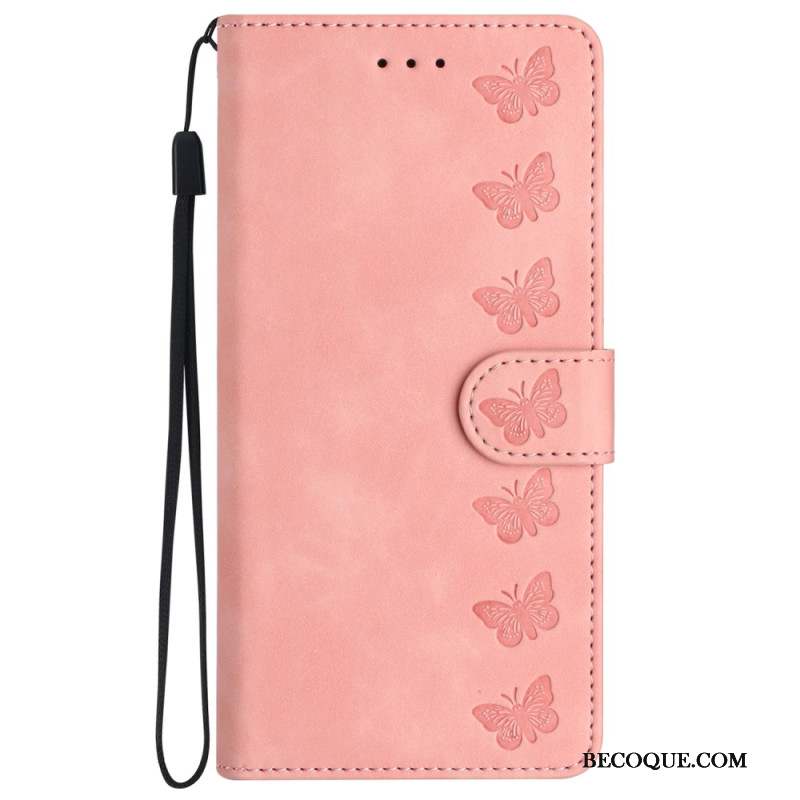 Housse iPhone 16 Frise Papillons