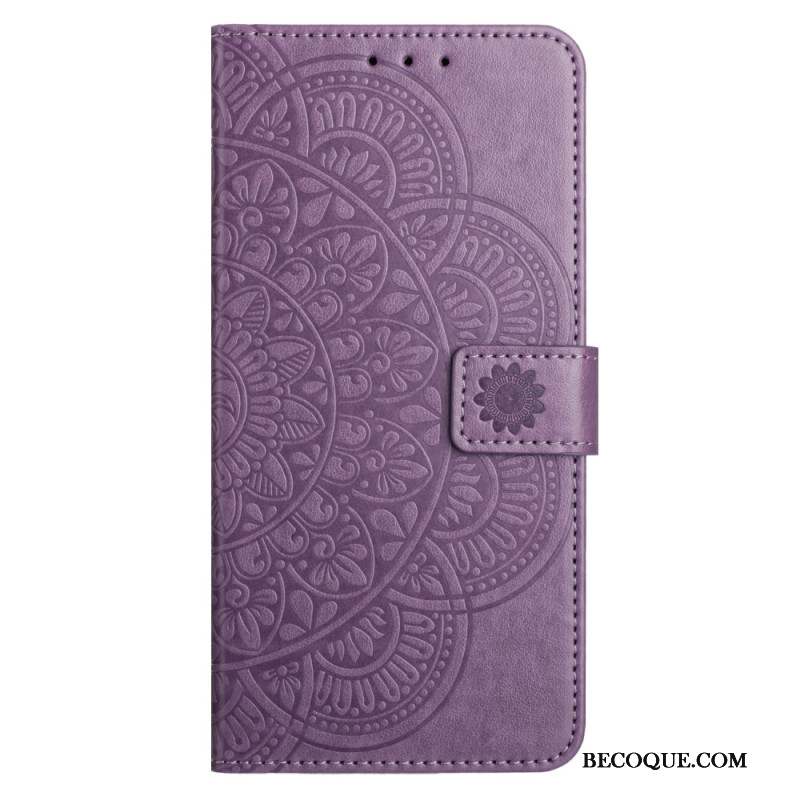 Housse iPhone 16 Motif Mandala à Lanière