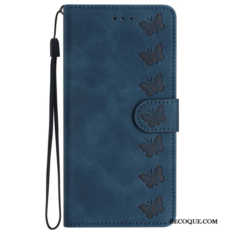 Housse iPhone 16 Plus Frise Papillons