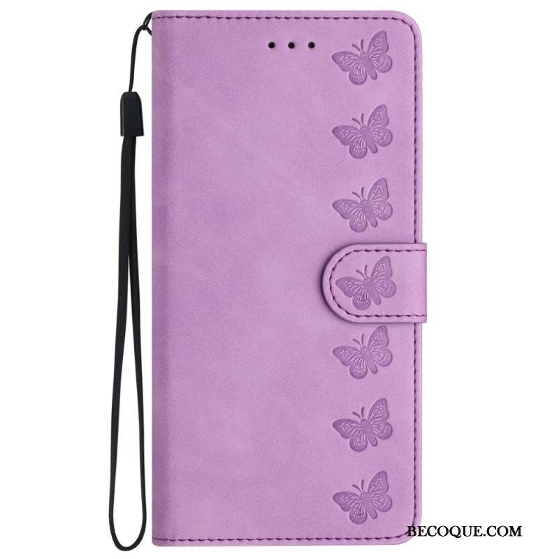 Housse iPhone 16 Plus Frise Papillons