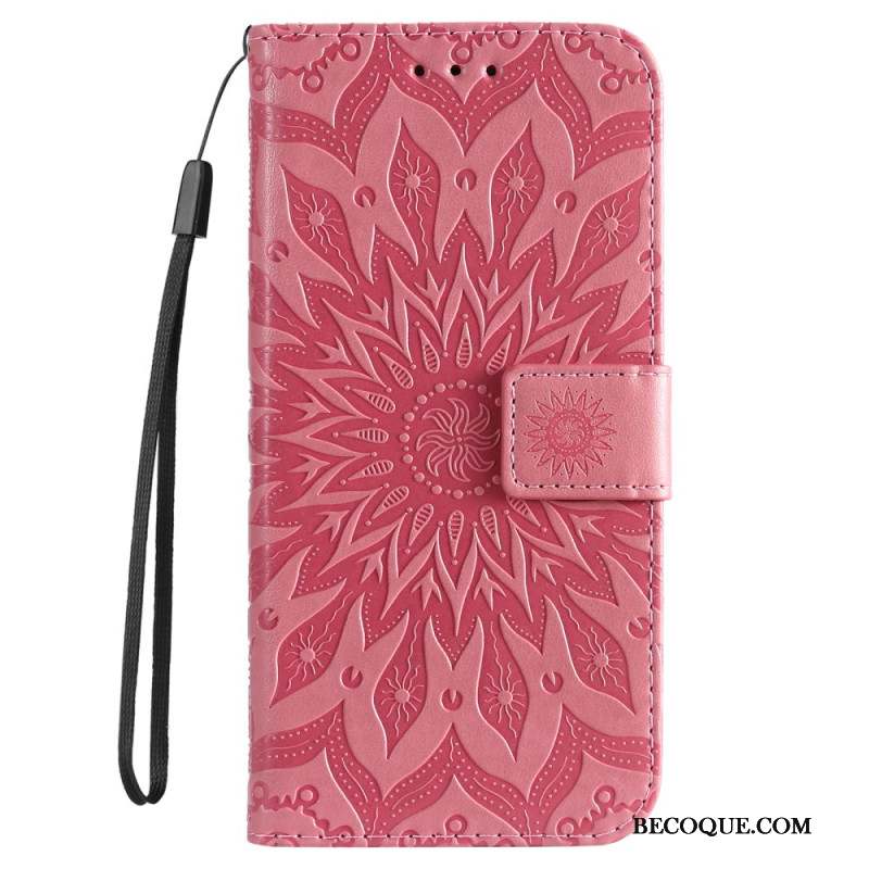 Housse iPhone 16 Plus Motif Mandala avec Lanière