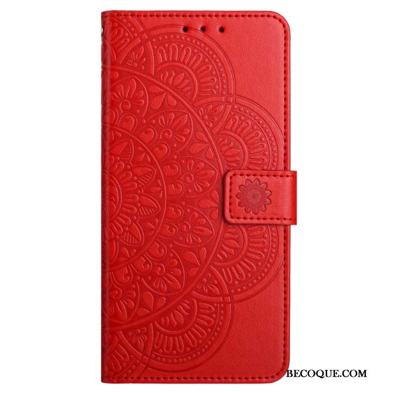 Housse iPhone 16 Plus Motif Mandala à Lanière