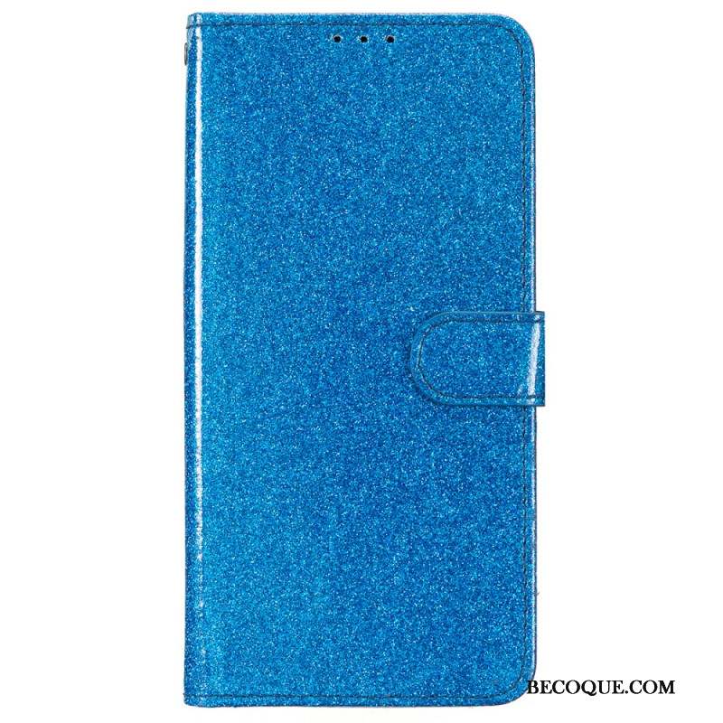 Housse iPhone 16 Plus Paillettes à Lanière