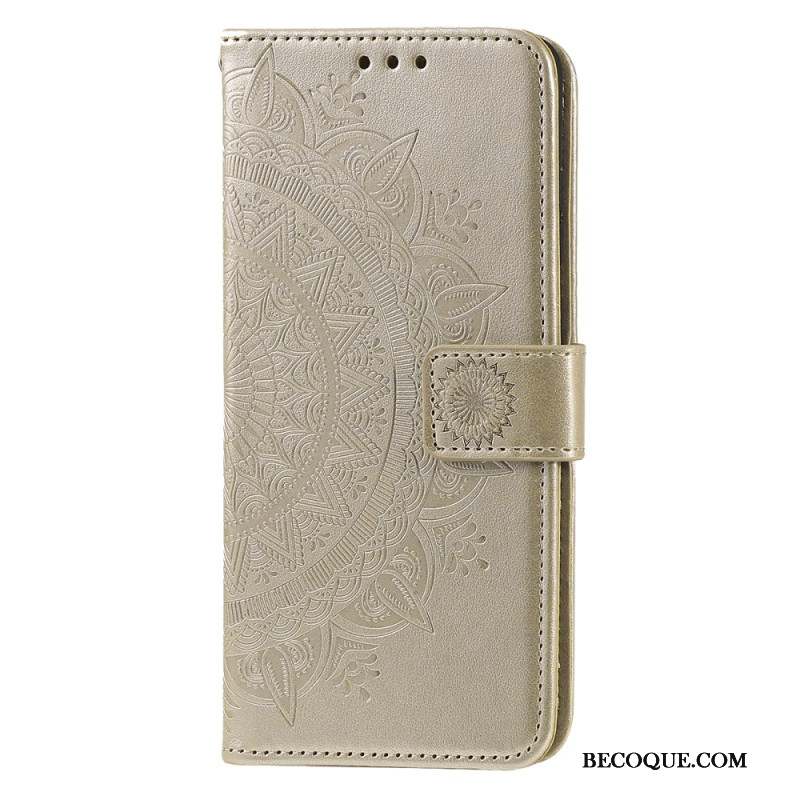 Housse iPhone 16 Pro Mandala Soleil à Lanière