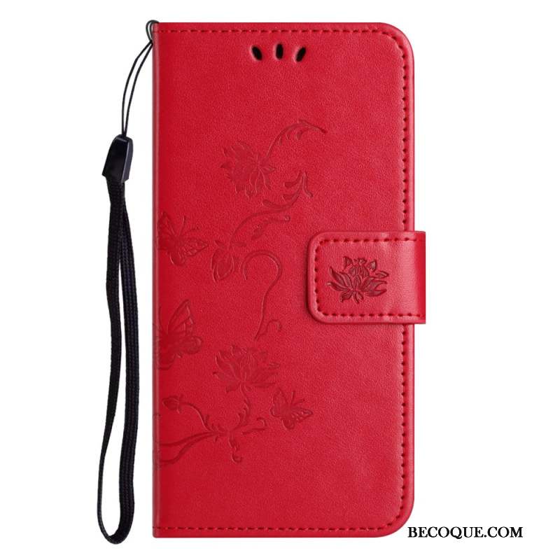 Housse iPhone 16 Pro Max Papillons et Fleurs