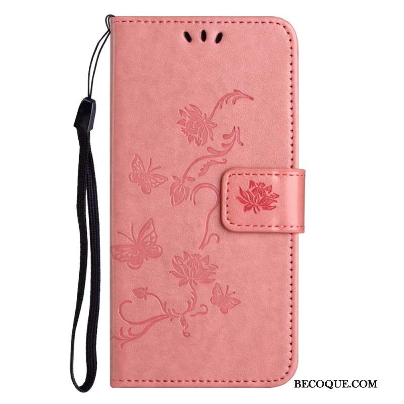 Housse iPhone 16 Pro Max Papillons et Fleurs