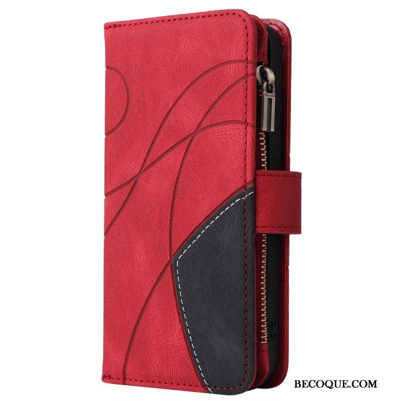 Housse iPhone 16 Pro Portefeuille Motif Géométrique