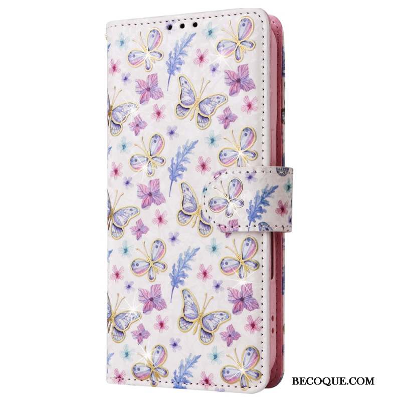 Housse iPhone 16 Technologie Blocage RFID Fleurs