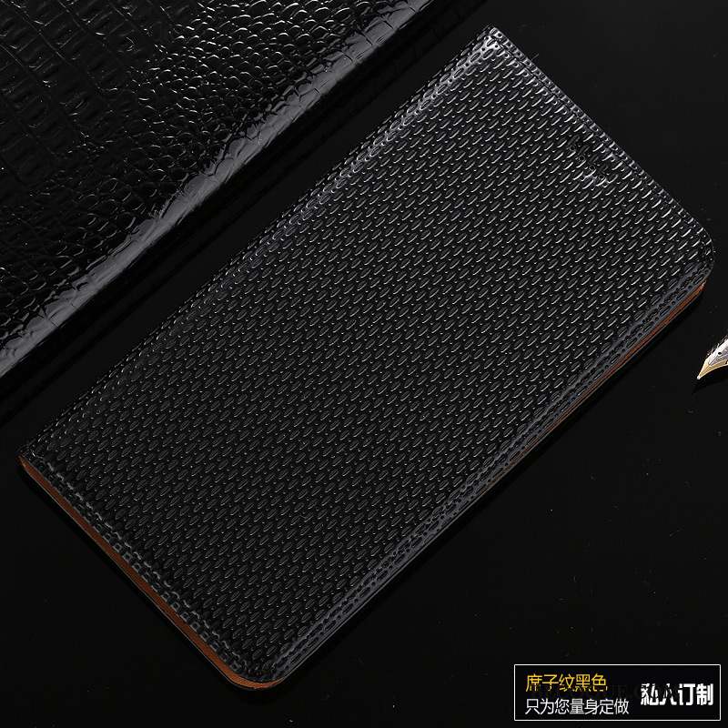 Mi Mix 2 Housse Téléphone Portable Petit Coque Cuir Véritable Étui En Cuir