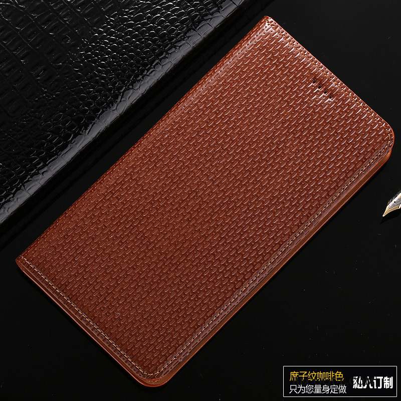 Mi Mix 2 Housse Téléphone Portable Petit Coque Cuir Véritable Étui En Cuir