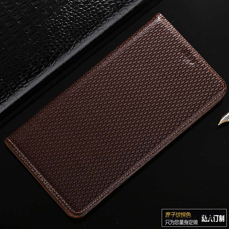 Mi Mix 2 Housse Téléphone Portable Petit Coque Cuir Véritable Étui En Cuir