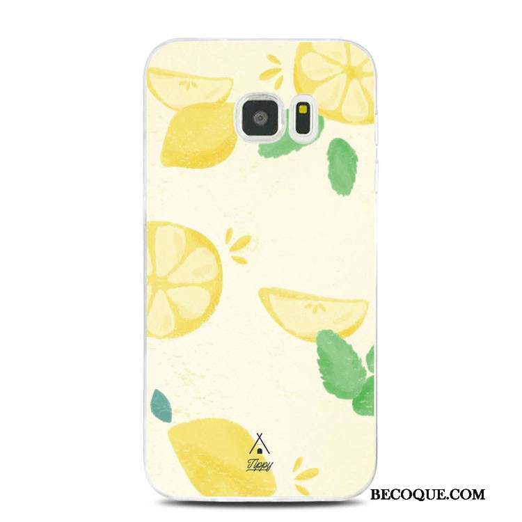 Samsung Galaxy Note 5 Support Coque Citron Gaufrage De Téléphone Rose