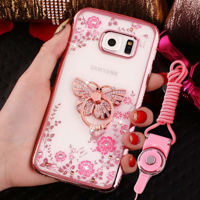 Samsung Galaxy S7 Étui Coque De Téléphone Protection Cou Suspendu Incassable Rose