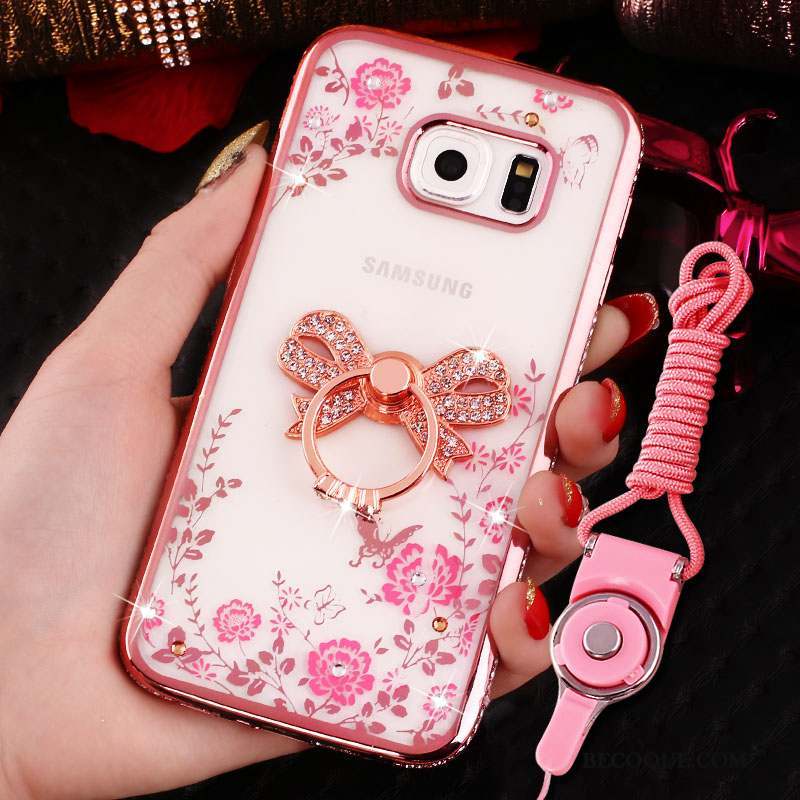 Samsung Galaxy S7 Étui Coque De Téléphone Protection Cou Suspendu Incassable Rose