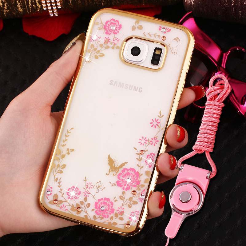 Samsung Galaxy S7 Étui Coque De Téléphone Protection Cou Suspendu Incassable Rose