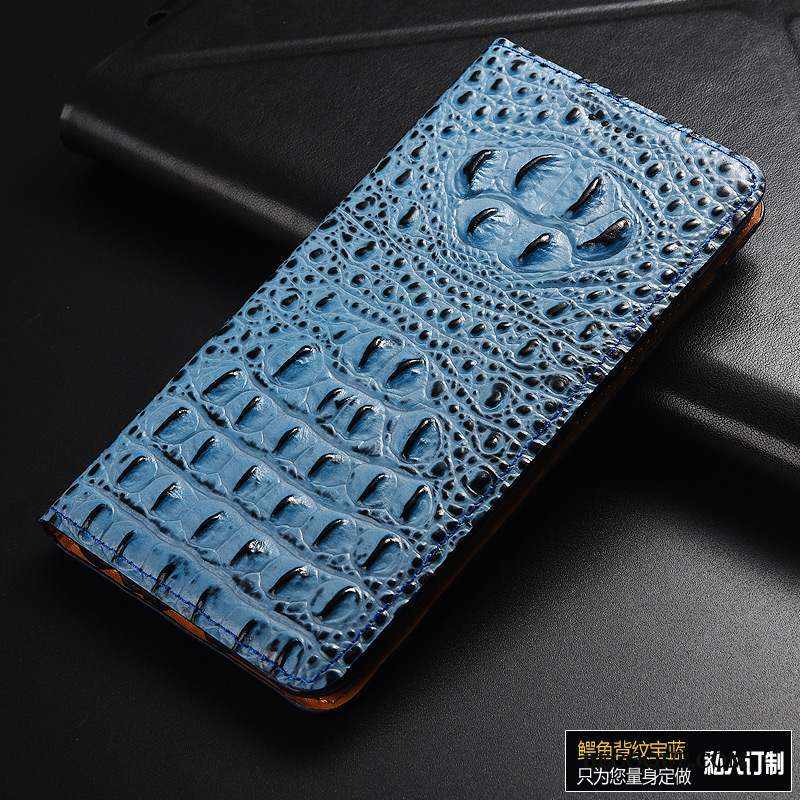 iPhone 8 Plus Coque Housse Modèle Fleurie Protection Étui En Cuir Cuir Véritable Téléphone Portable