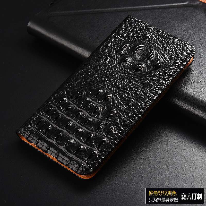 iPhone 8 Plus Coque Housse Modèle Fleurie Protection Étui En Cuir Cuir Véritable Téléphone Portable