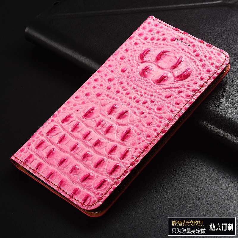 iPhone 8 Plus Coque Housse Modèle Fleurie Protection Étui En Cuir Cuir Véritable Téléphone Portable