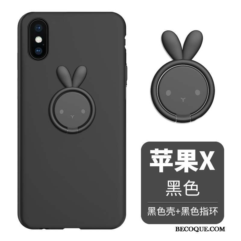 iPhone X Silicone Étui Coque De Téléphone Fluide Doux Délavé En Daim Support