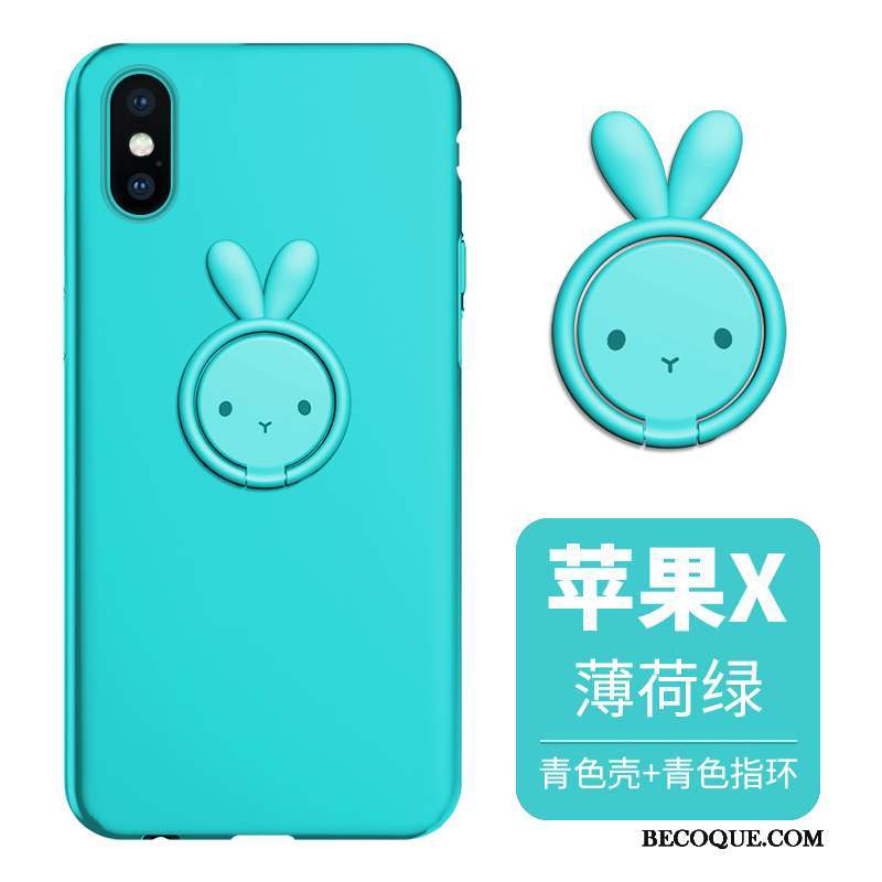 iPhone X Silicone Étui Coque De Téléphone Fluide Doux Délavé En Daim Support