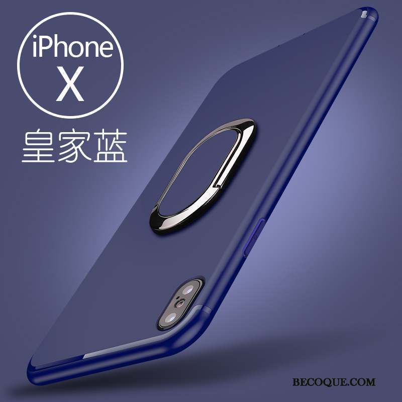 iPhone X Silicone Étui Coque De Téléphone Fluide Doux Délavé En Daim Support